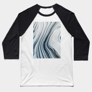 Black and white acrylic fluid paint Baseball T-Shirt